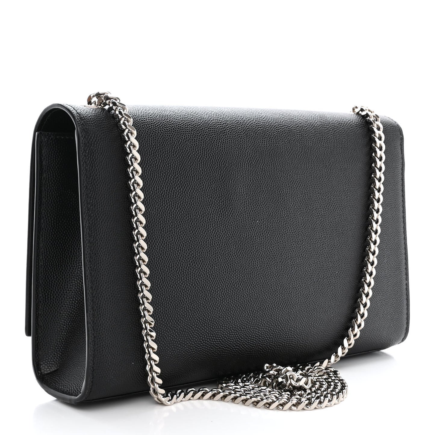 Grain De Poudre Medium Classic Monogram Kate Satchel Black