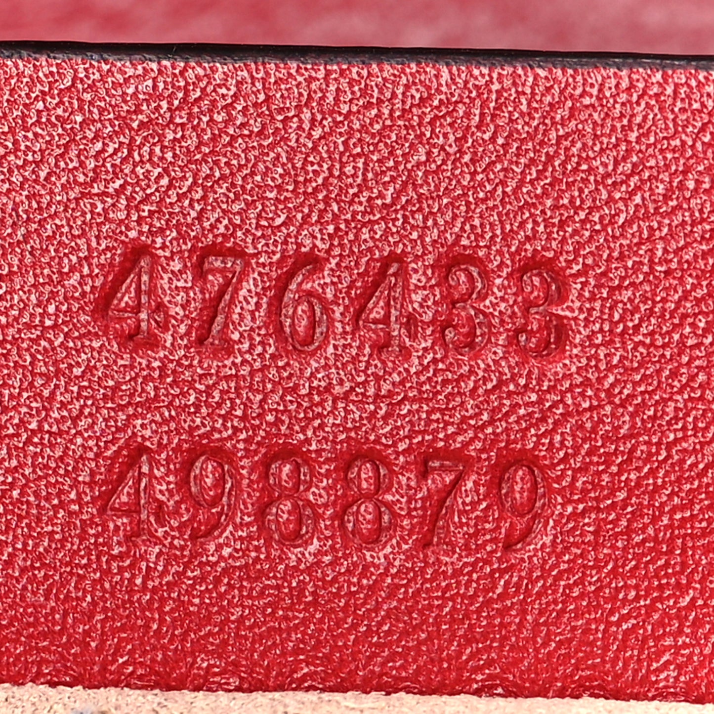 Calfskin Matelasse Super Mini GG Marmont Shoulder Bag Hibiscus Red