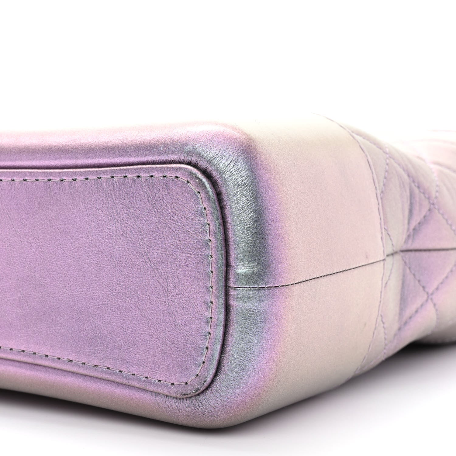 Chanel Iridescent Lambskin Calfskin Quilted Medium Gabrielle Hobo Light Purple 10 of 11