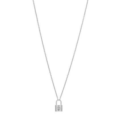 Louis Vuitton Sterling Silver Lockit Necklace 1 of 5