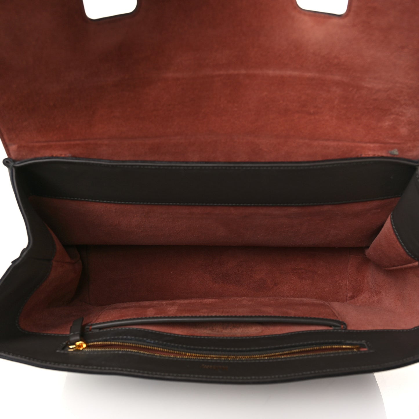 Smooth Calfskin Magnolia Patch Bayswater Dark Clay Chalk