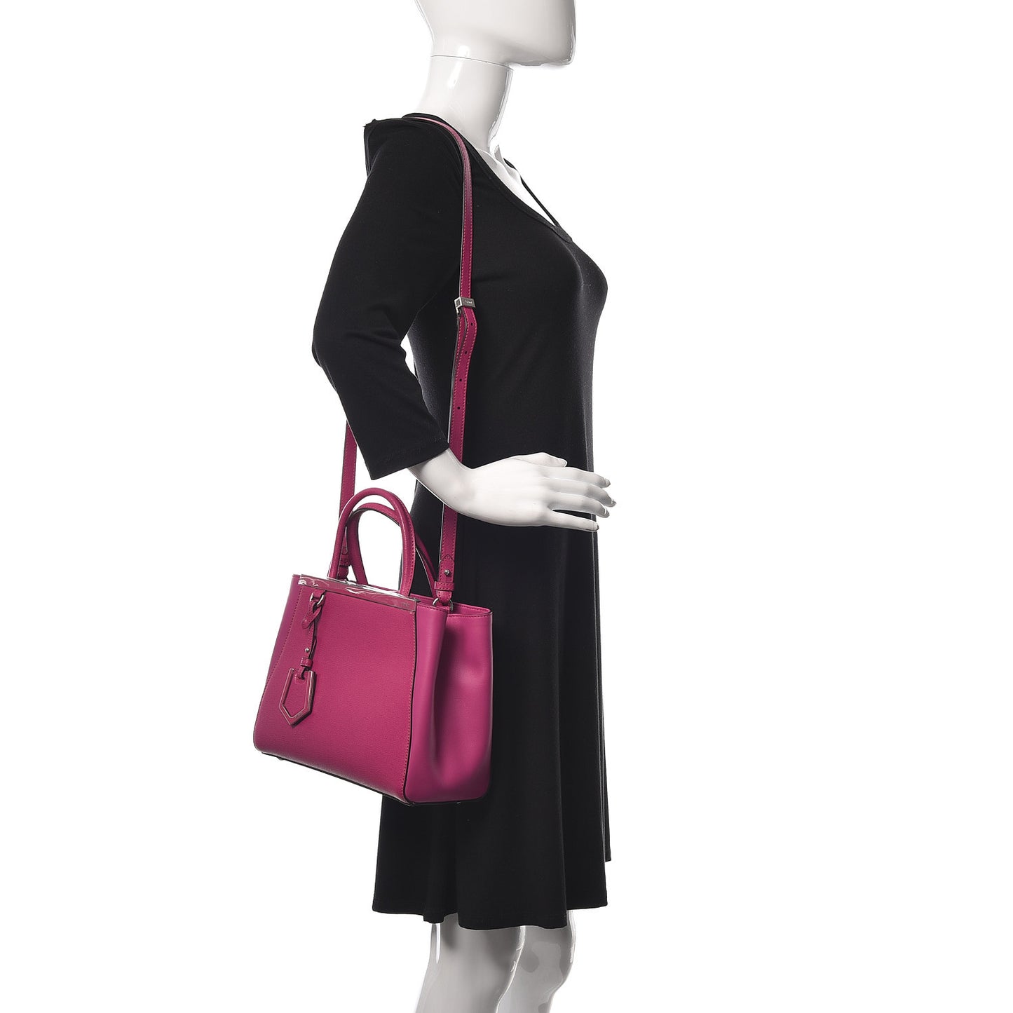 Vitello Elite Petite 2Jours Tote Magenta