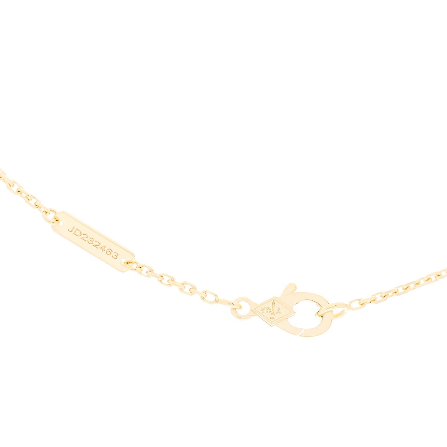 18K Yellow Gold Vintage Alhambra Pendant Necklace