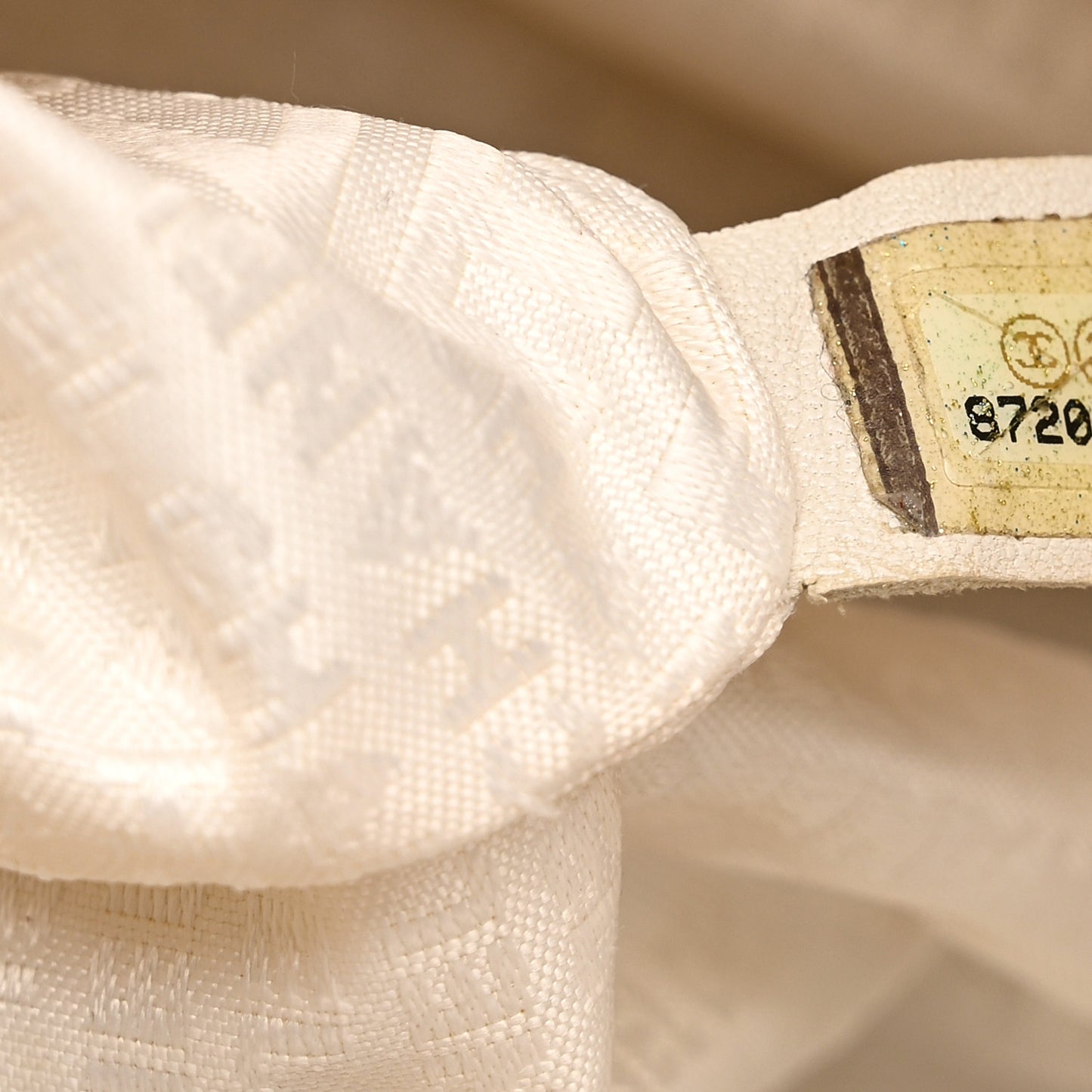 Canvas CC Handbag Green Pink Beige