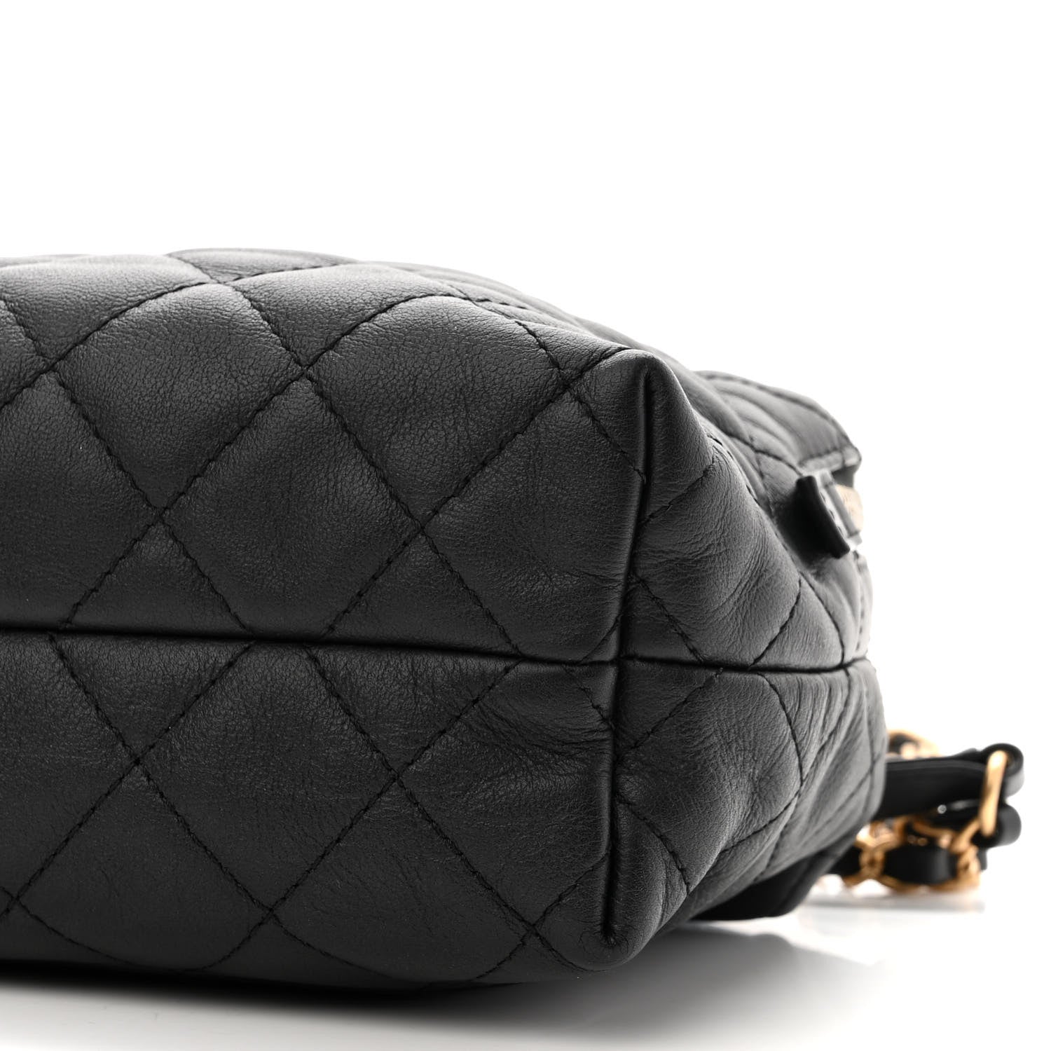 Chanel Calfskin Quilted Mini Bowling Bag Black 10 of 10