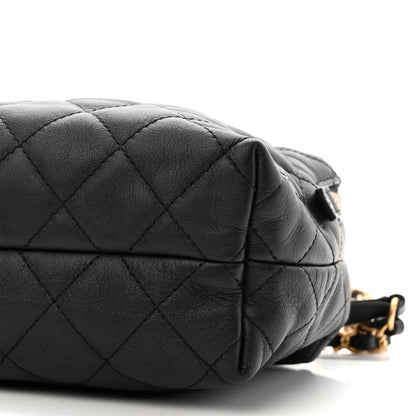 Chanel Calfskin Quilted Mini Bowling Bag Black 10 of 10