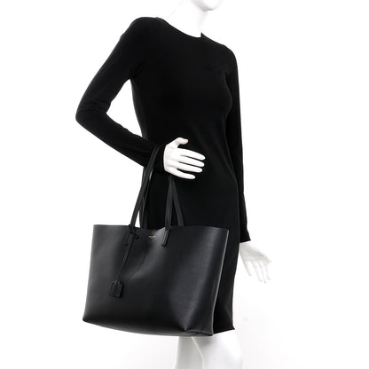 Saint Laurent Calfskin Large Shopping Tote Black 2 of 10