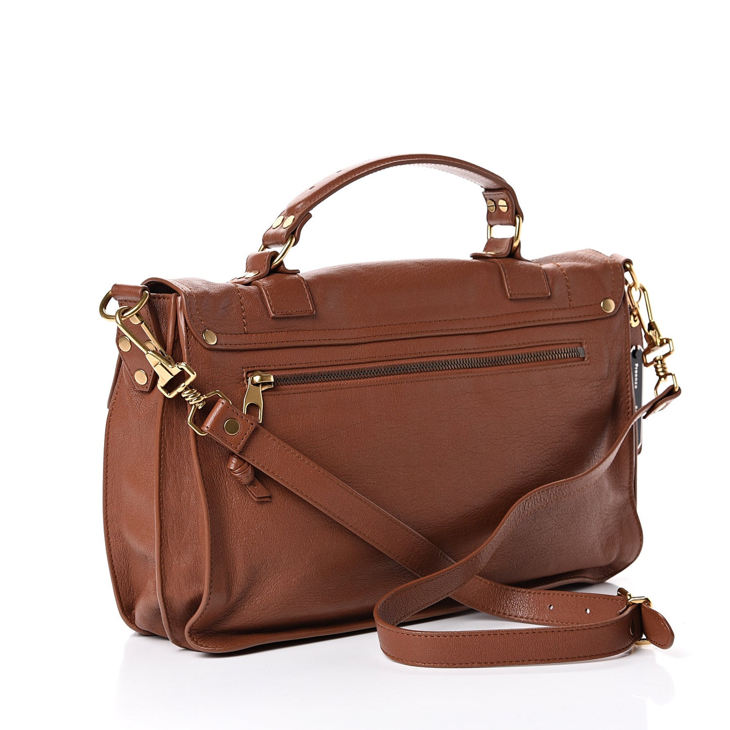 Lambskin Medium PS1 Satchel Saddle