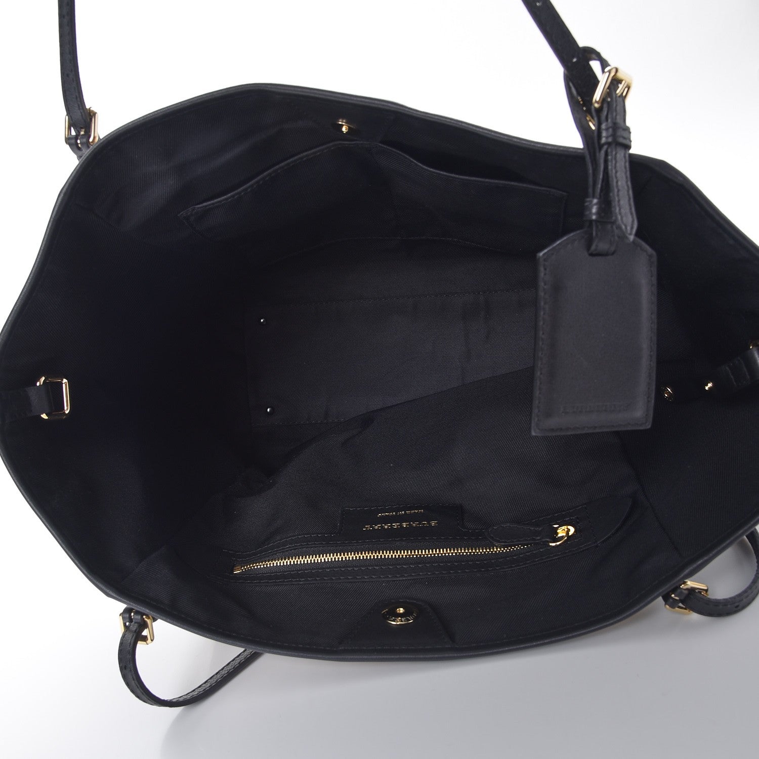 Burberry Horseferry Check Small Canterbury Tote Honey Black 5 of 6