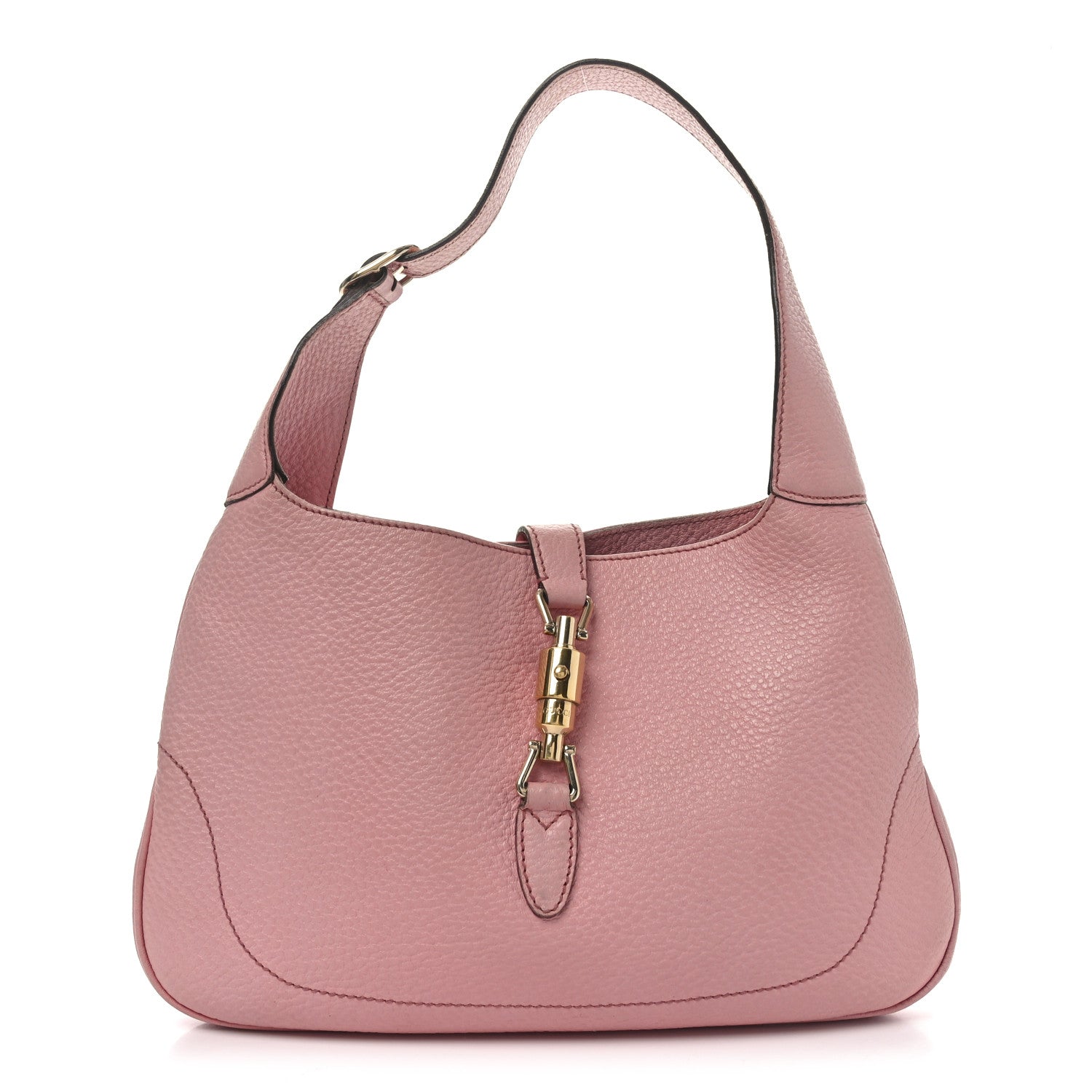 Gucci Soft Grained Calfskin Small Jackie O Hobo Pink 1 of 10