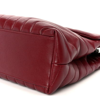 Saint Laurent Calfskin Y Quilted Monogram Medium Loulou Chain Satchel Palissandre 11 of 11