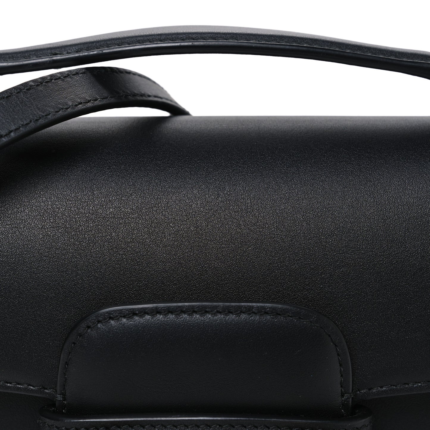 Calfskin Horsebit 1955 Small Soft Top Handle Shoulder Bag Black