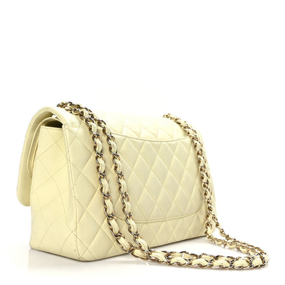 Chanel Caviar Quilted Jumbo Double Flap Light Yellow 2 of 15