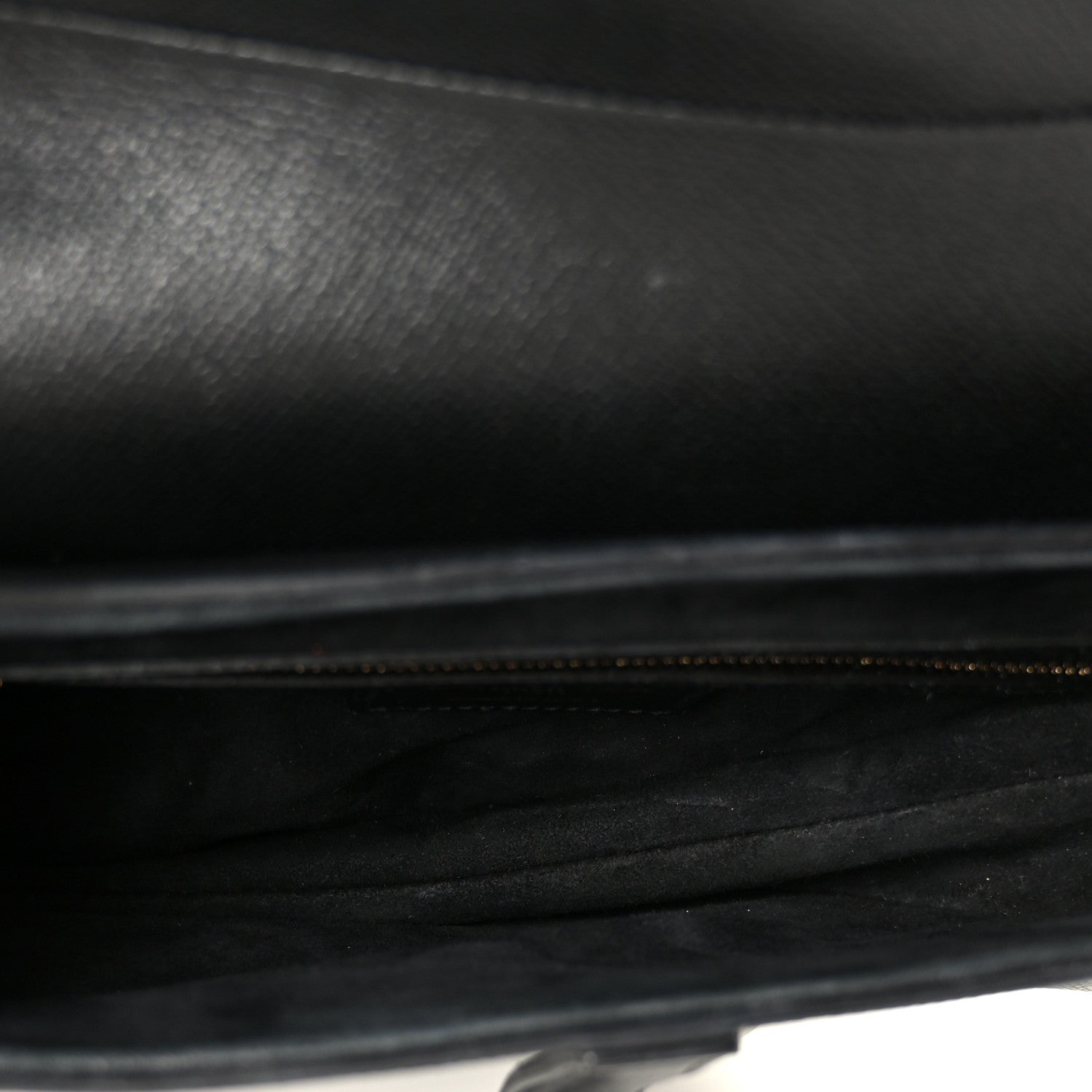 Christian Dior Grained Calfskin Saddle Bag Black 5 of 11