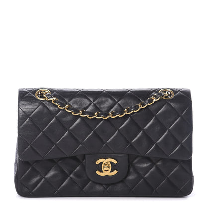 Chanel Lambskin Quilted Small Double Flap Black 1 of 8