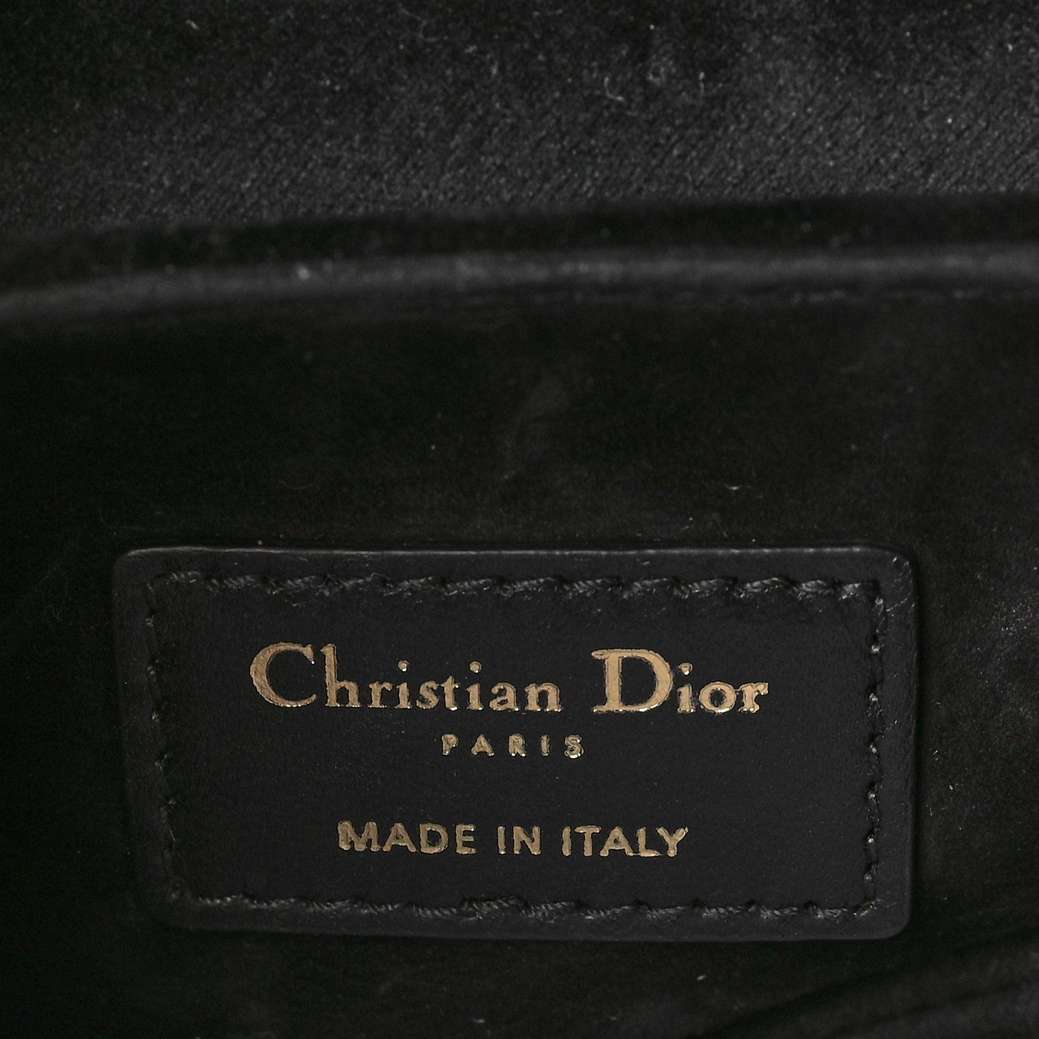 Christian Dior Velvet Crystal Mini Saddle Bag Black 5 of 5