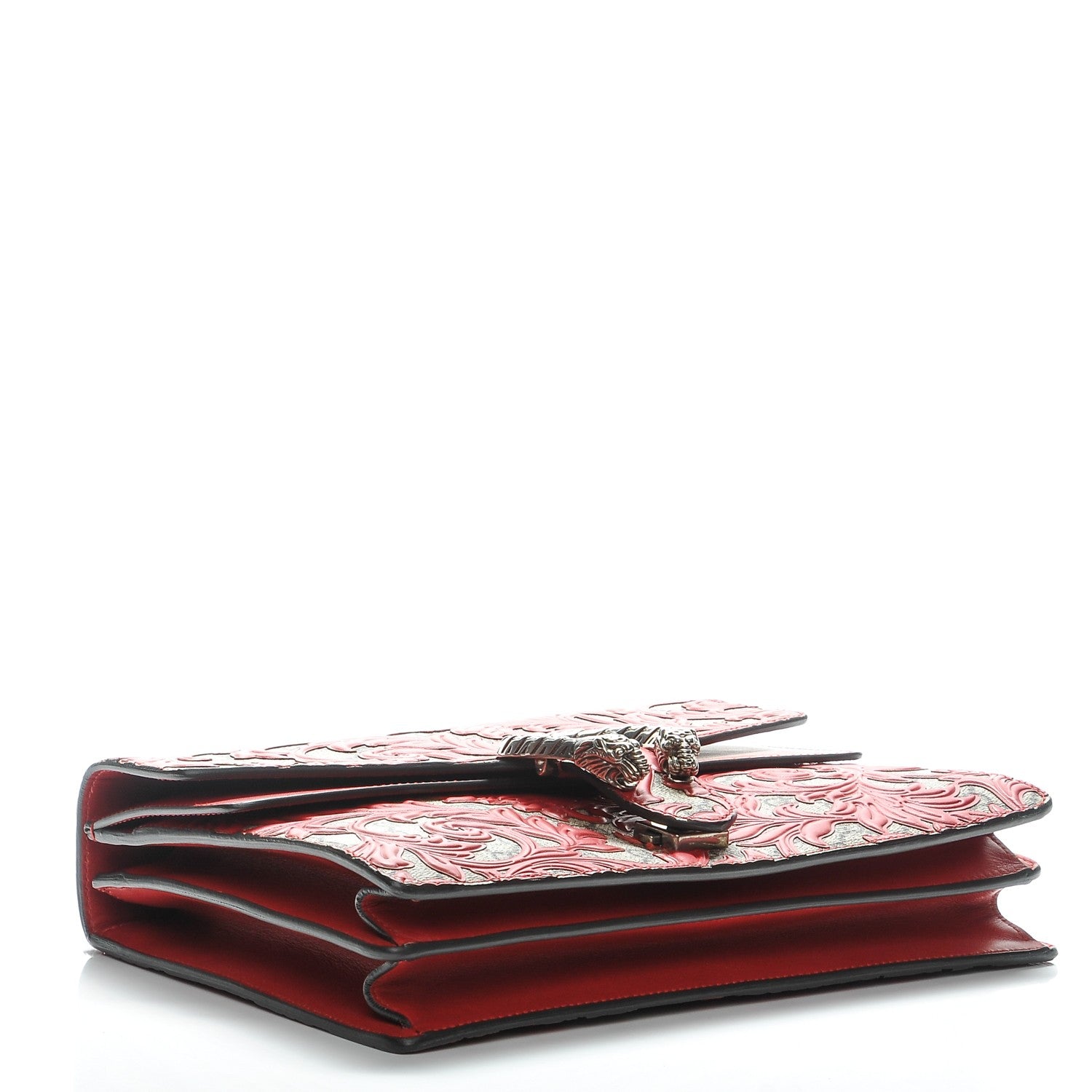 Gucci GG Supreme Monogram Arabesque Medium Dionysus Shoulder Bag Hibiscus Red 4 of 7