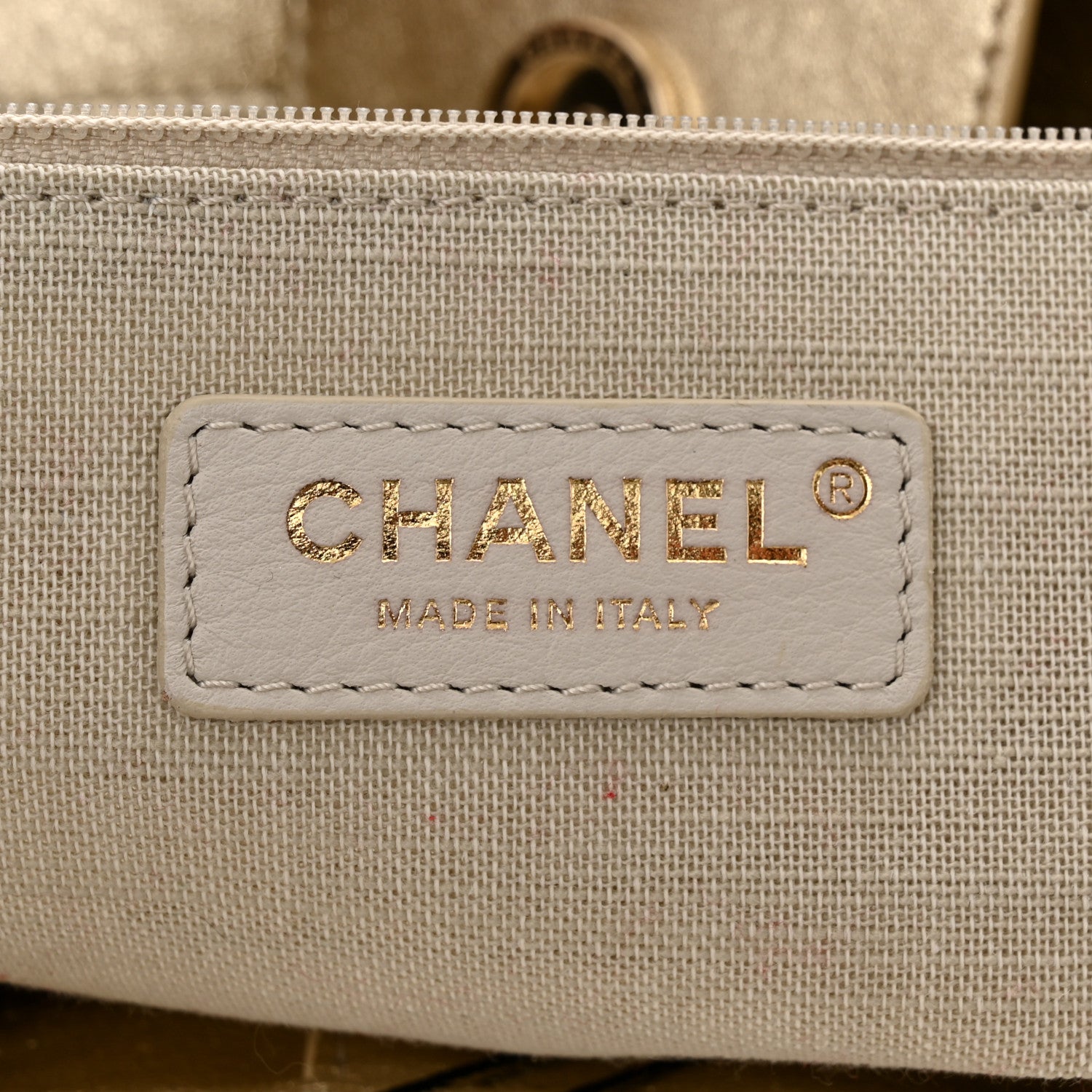Chanel Metallic Calfskin Medium Deauville Tote Gold 7 of 12