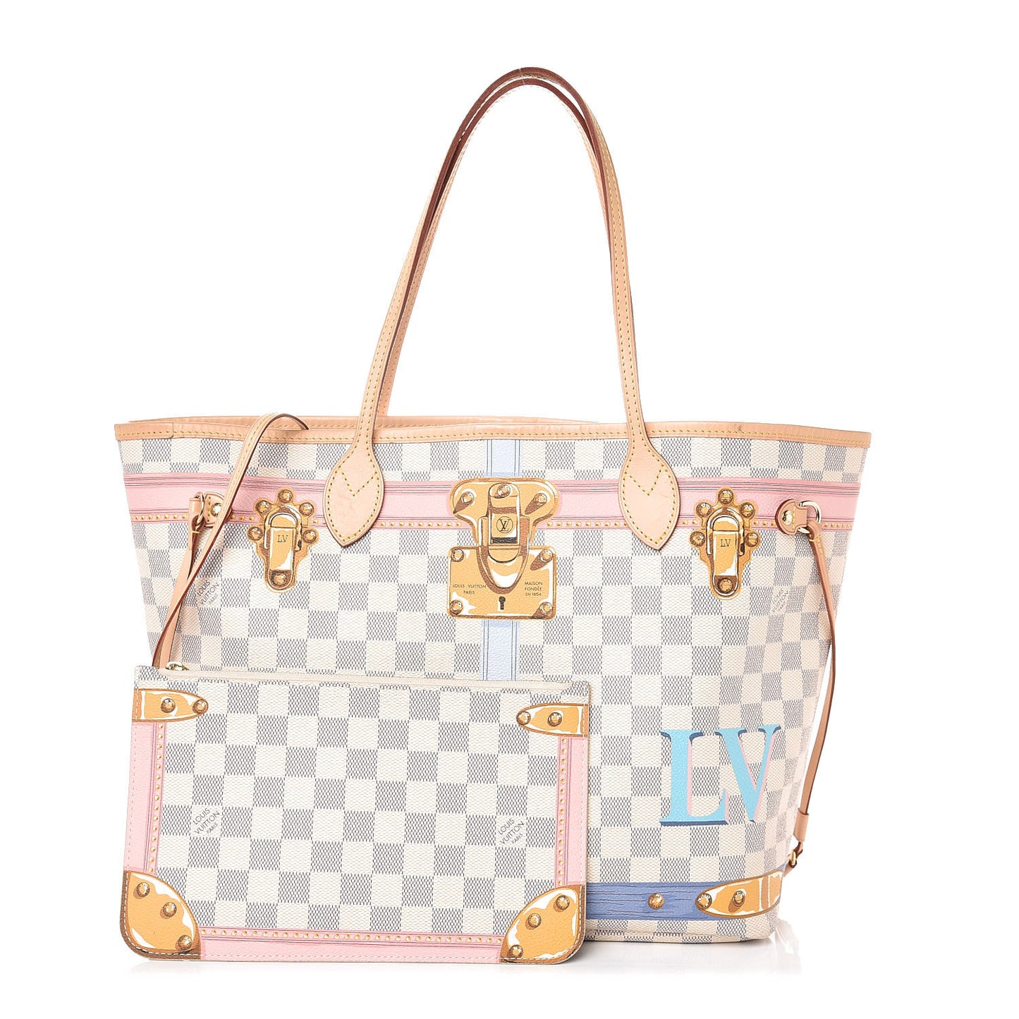 Damier Azur Summer Trunks Neo Neverfull MM