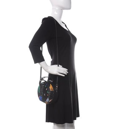 Louis Vuitton Calfskin Splash Print Petite Boite Chapeau Black 2 of 10