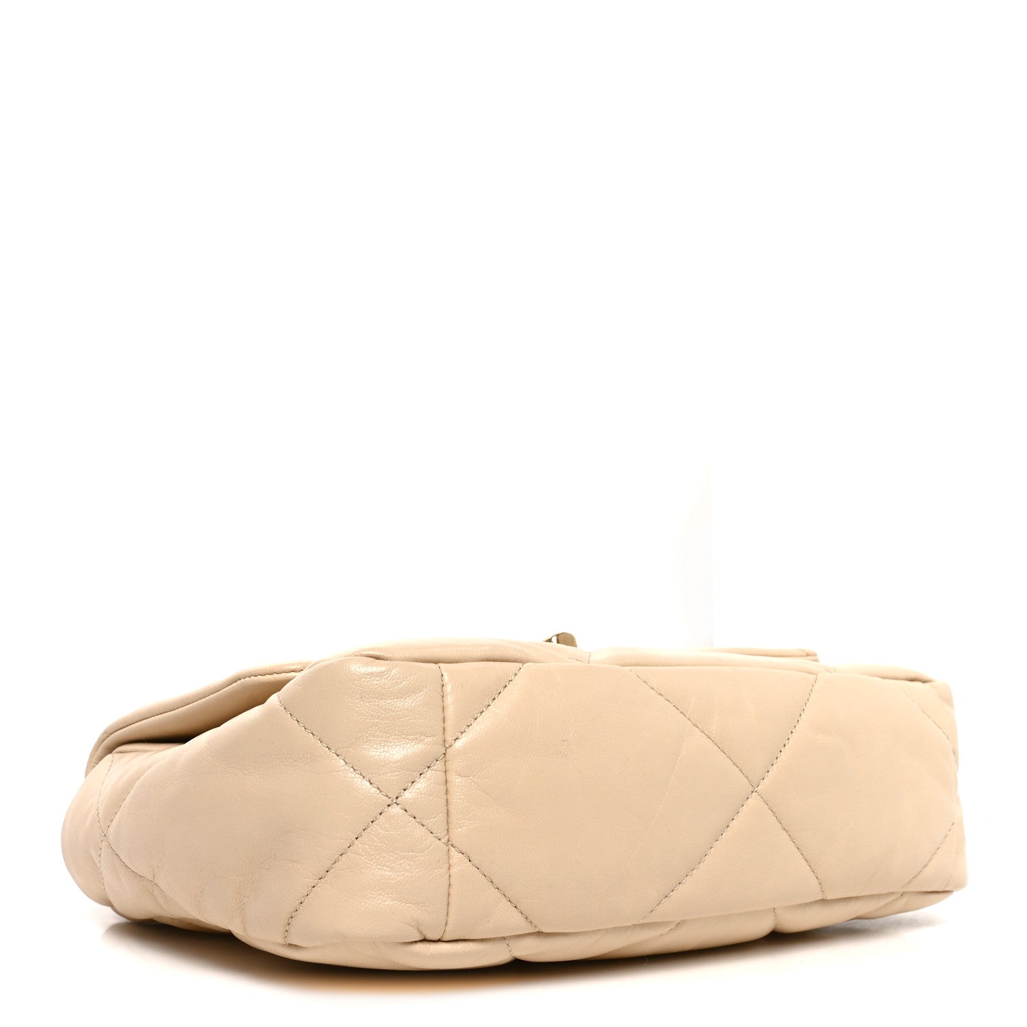 Chanel Goatskin Quilted Medium Chanel 19 Flap Beige 4 of 10