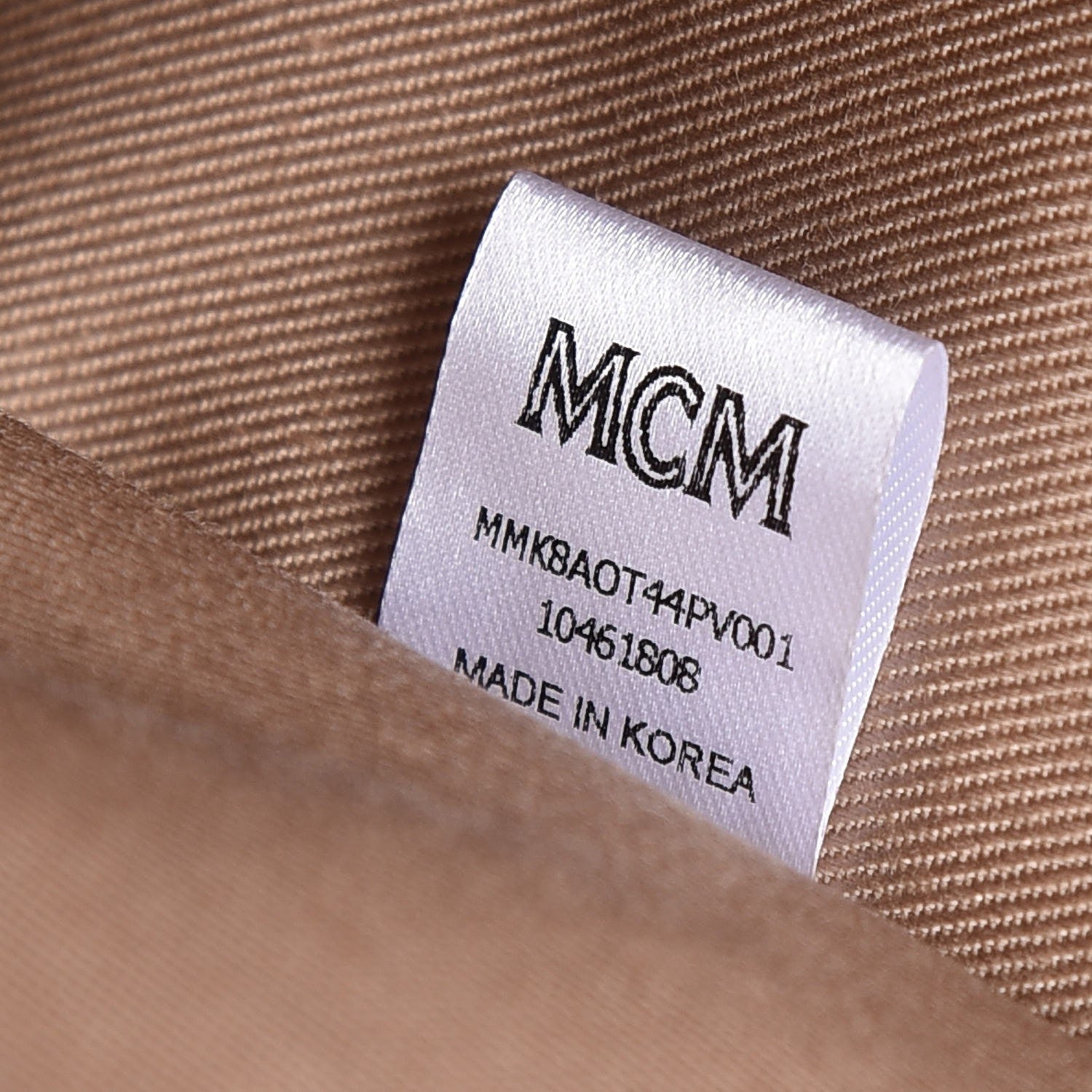 MCM Calfskin Ottomar Monogram Small Backpack Pink 8 of 9