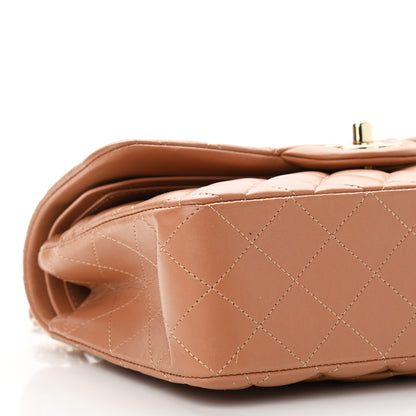 Chanel Lambskin Quilted Small Double Flap Brown 8 of 10