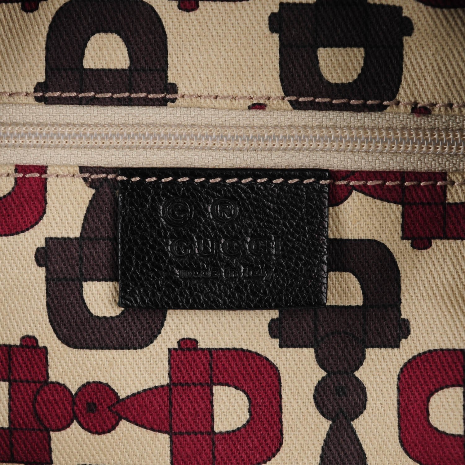 Gucci Guccissima Half Moon Bamboo Ring Hobo Black 6 of 7