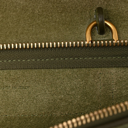 Celine Grained Calfskin Nano Belt Bag Army Green 7 of 10
