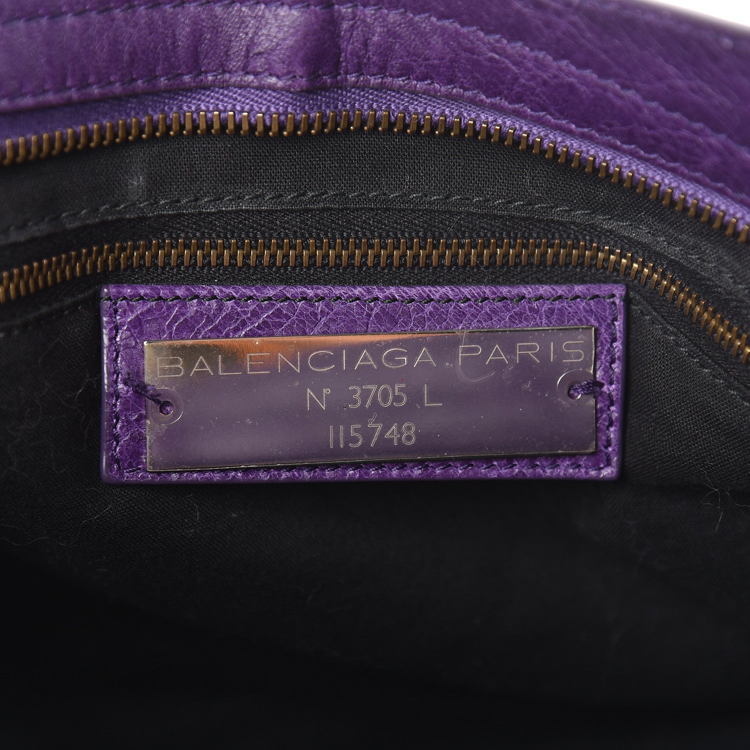 Balenciaga Agneau Classic Hardware City Dark Violet 7 of 14