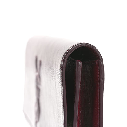 Saint Laurent Textured Patent Calfskin Large Belle De Jour Clutch Berry 11 of 11