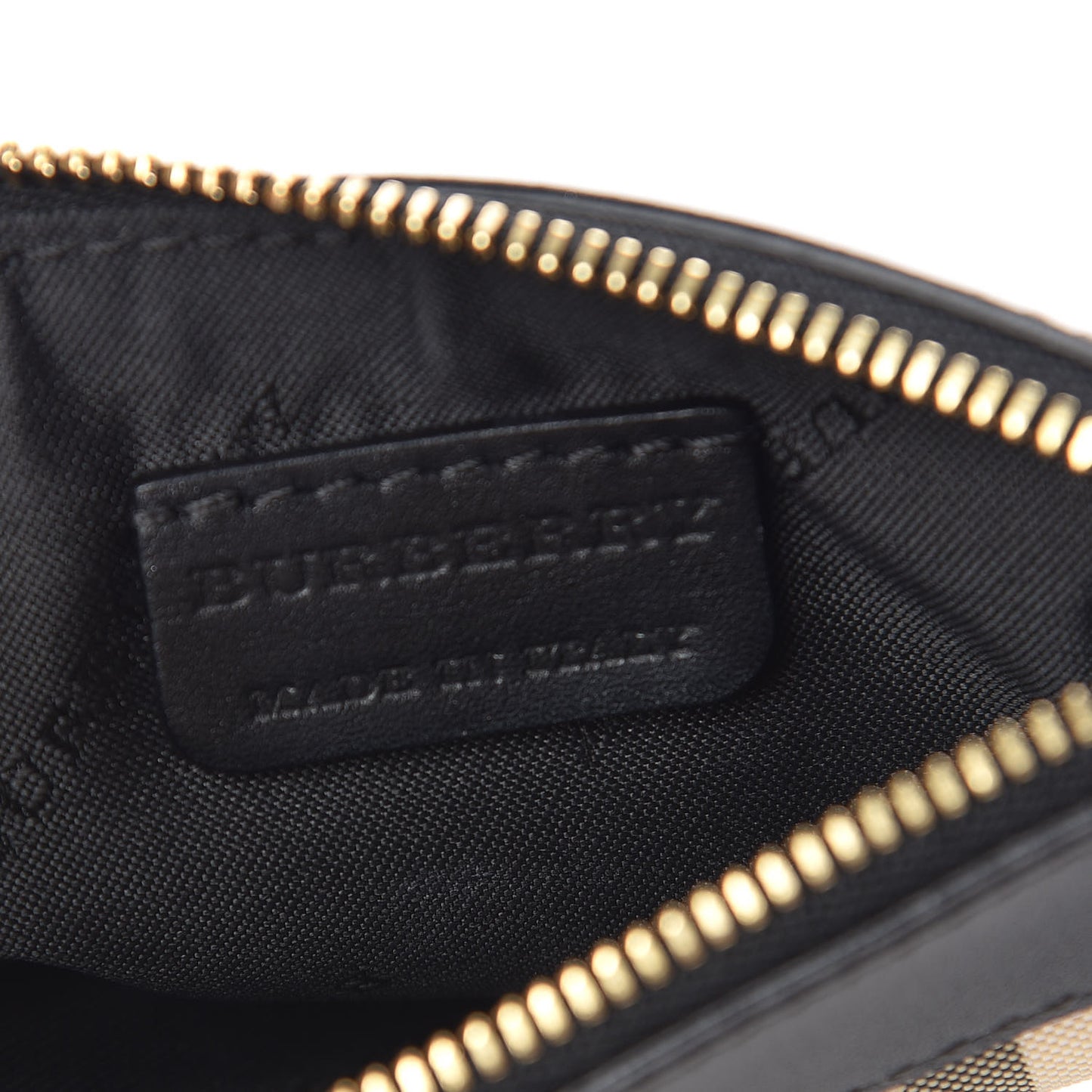 Haymarket Check Zip Pouch Black