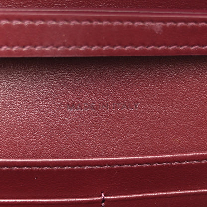Celine Shiny Calfskin Triomphe Margo Wallet on Chain Burgundy 7 of 11