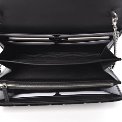 Gucci Velvet GG Monogram Mini Dionysus Chain Wallet Black 5 of 10