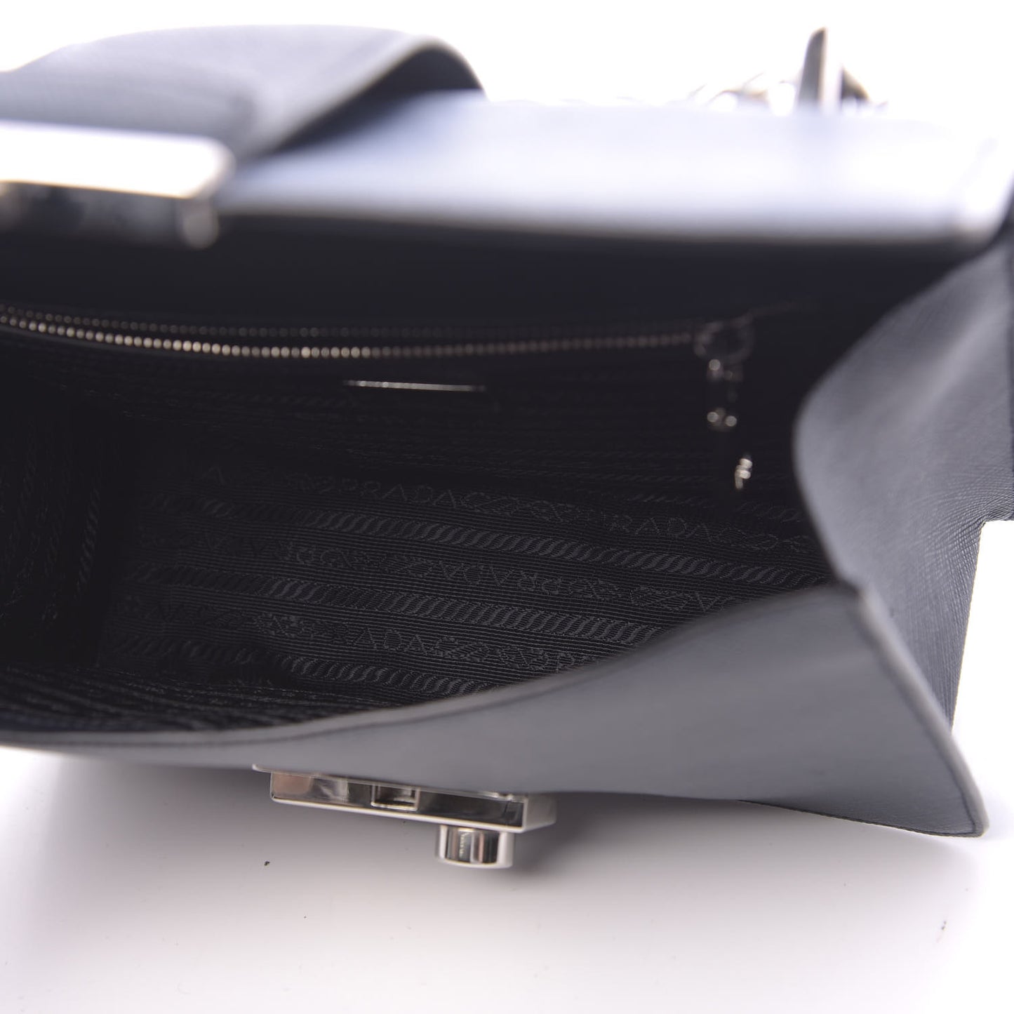 Saffiano Pattina Crossbody Bag Bluette Baltico