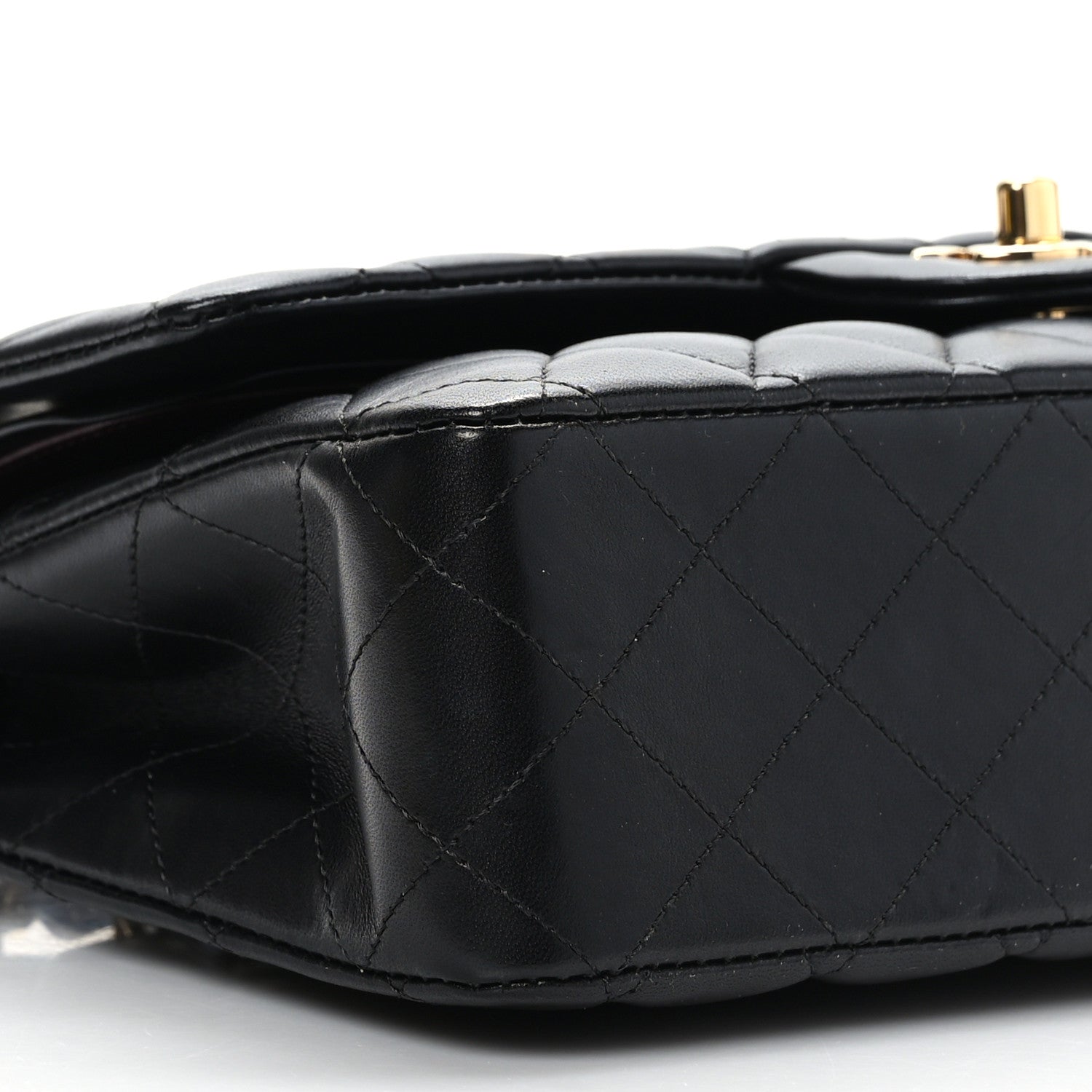Chanel Lambskin Quilted Medium Double Flap Black 8 of 9
