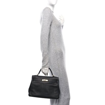 Hermes Togo Kelly Retourne 32 Black 2 of 10