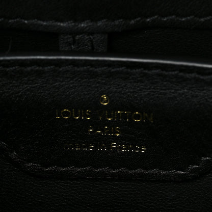 Louis Vuitton Lambskin Damier Quilt Capucines BB Matte Black 6 of 7