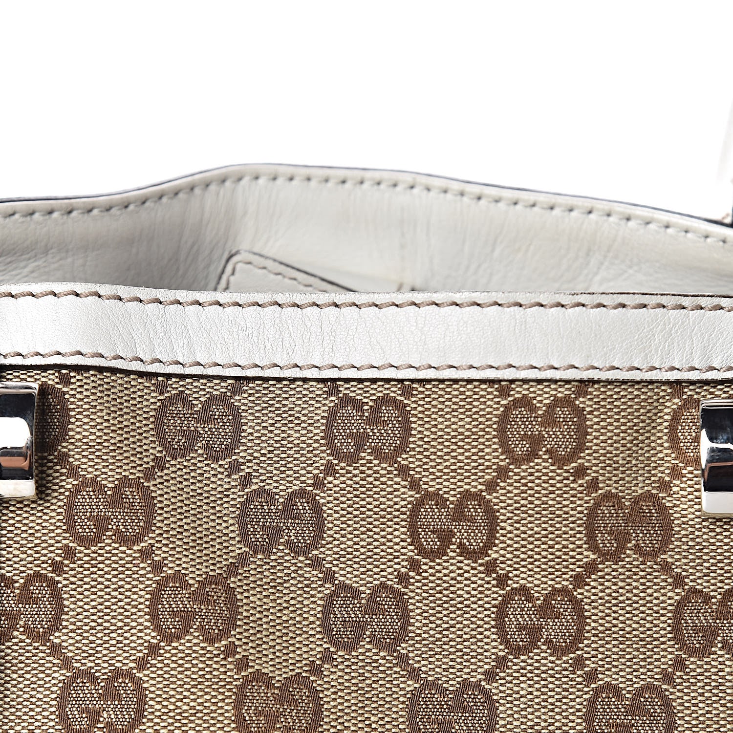Gucci GG Monogram Medium Match Ball Tote Off White 8 of 10