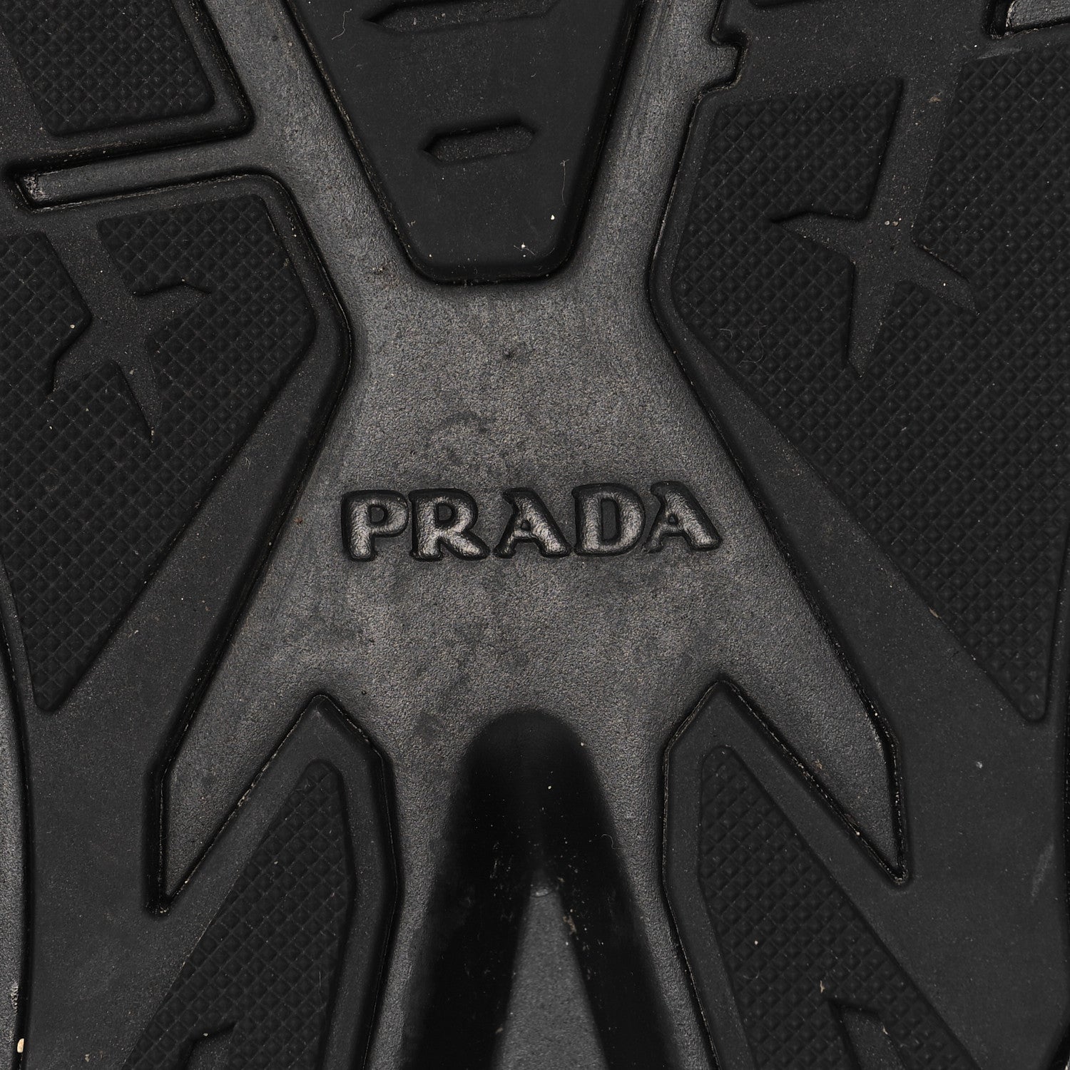 Prada Brushed Calfskin Mens Systeme Sneakers 10 Black 8 of 9