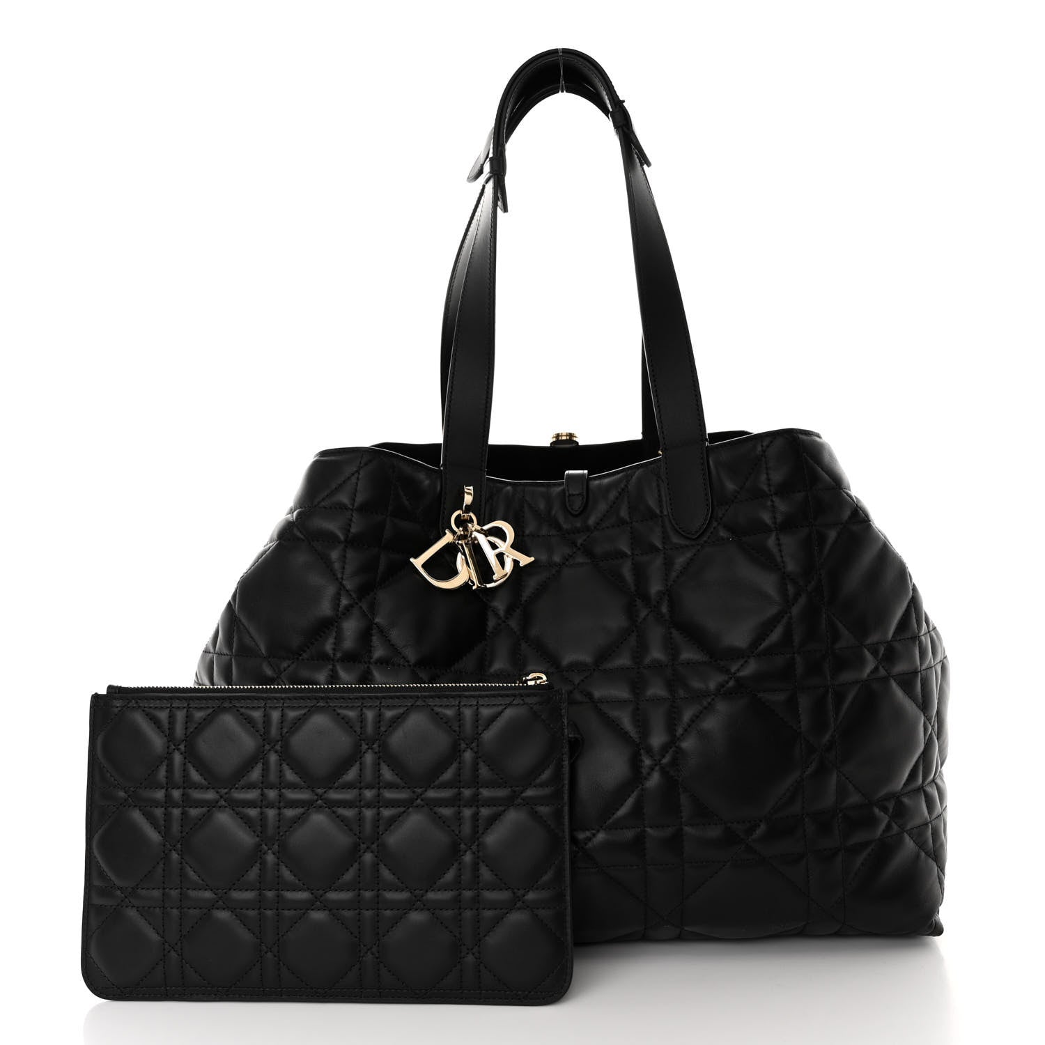 Christian Dior Calfskin Macrocannage Large Toujours Black 3 of 9
