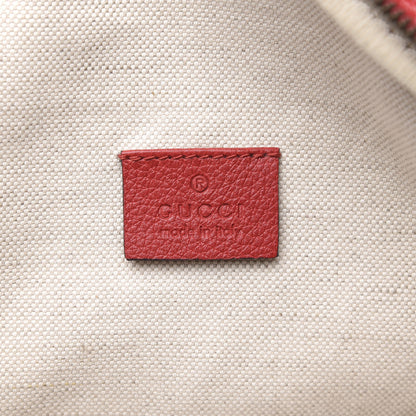 Gucci Grained Calfskin Logo Belt Bag Hibiscus Red 6 of 10