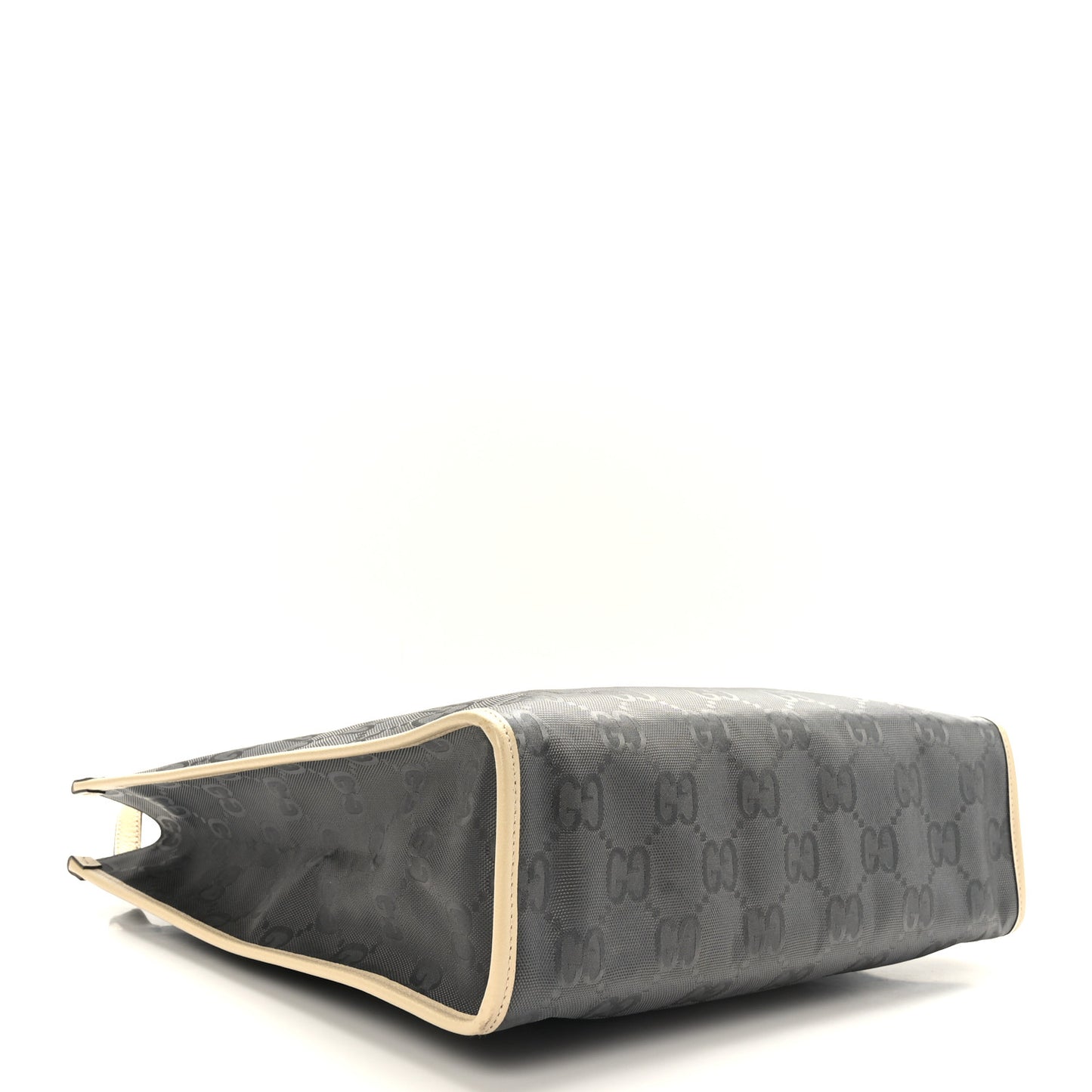 Econyl Nylon Monogram Off The Grid Long Tote Bag Graphite Grey New Plaster