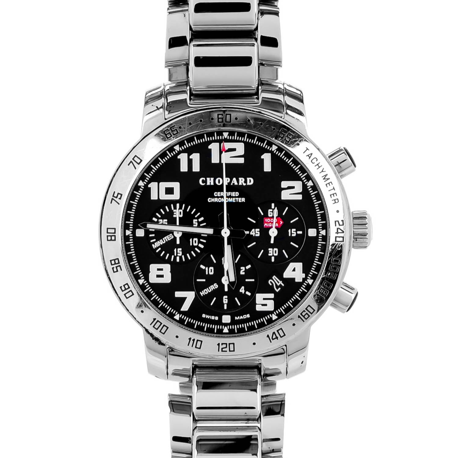 Chopard Stainless Steel 40mm Mille Miglia Chronograph Automatic Watch Black 1 of 6