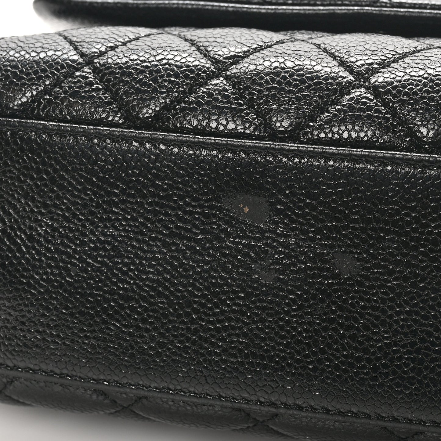 Caviar Quilted Mini Coco Handle Flap So Black