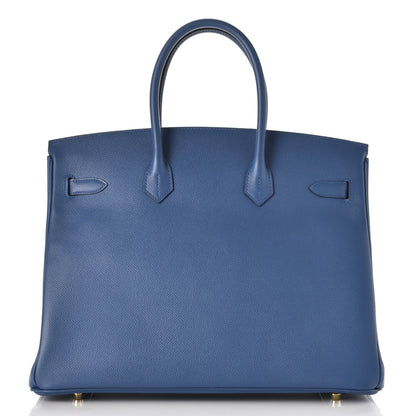 Hermes Epsom Birkin 35 Bleu Agate 4 of 45