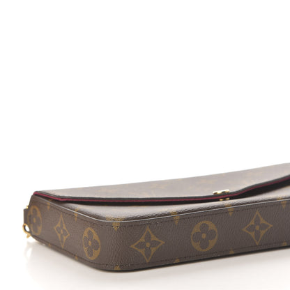 Louis Vuitton Monogram Pochette Felicie Chain Wallet Fuchsia 8 of 11