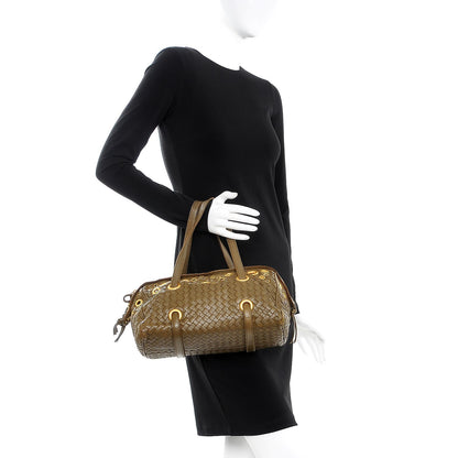 Bottega Veneta Nappa Intrecciato Grommet Bag Green 2 of 11