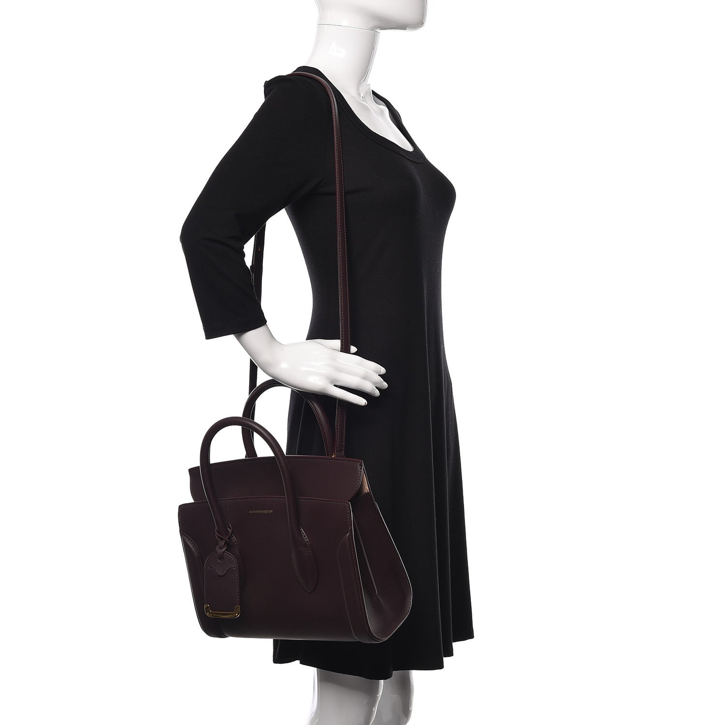 Sweet Calfskin Small Heroine 30 Burgundy