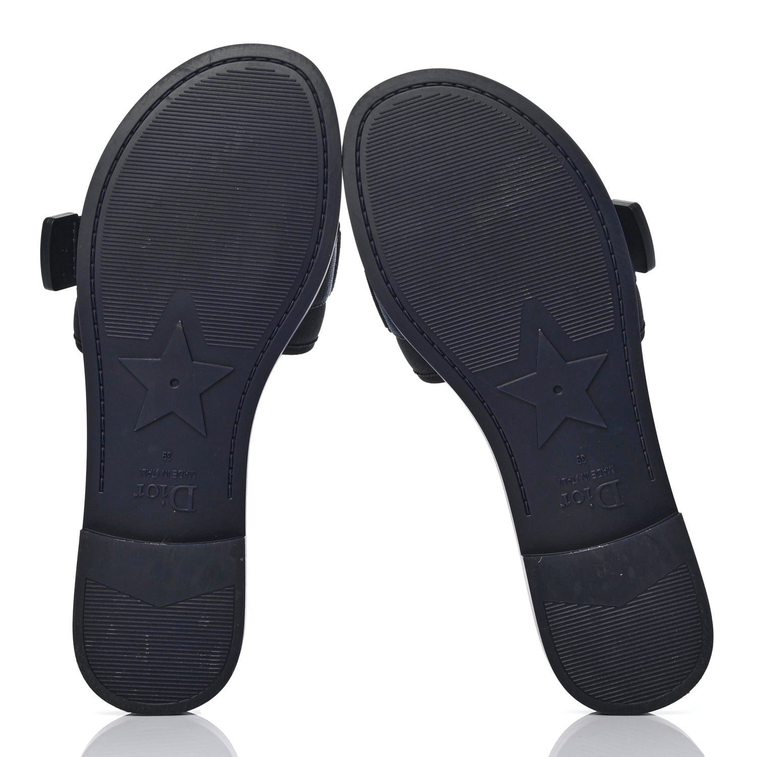 Christian Dior Technical Stretch Fabric Camouflage Dio(r)evolution Slide Sandals 39 Deep Blue 5 of 9